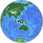 Earthquake location 0.3444S, 126.299W