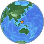 Earthquake location 8.0546S, 125.9926W