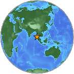 Earthquake location 10.6119S, 94.0898W