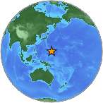 Earthquake location 14.0019S, 147.7835W