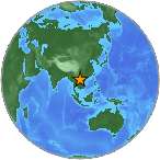 Earthquake location 21.3678S, 103.3568W