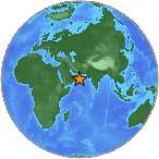 Earthquake location 17.5779S, 60.0349W