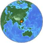 Earthquake location 26.6959S, 108.961W