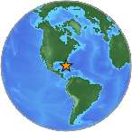Earthquake location 23.1827S, -80.7506W