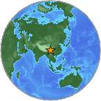Earthquake location 31.4078S, 100.6569W
