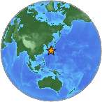 Earthquake location 30.6484S, 137.4626W
