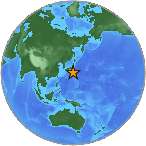 Earthquake location 29.4508S, 139.3747W