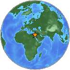 Earthquake location 27.6257S, 34.5761W