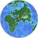 Earthquake location 28.102S, 54.2034W