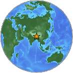 Earthquake location 30.3937S, 87.5293W