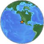 Earthquake location 32.394S, -118.2795W