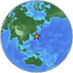 Earthquake location 35.8761S, 140.1631W