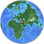 Earthquake location 36.1658S, 41.0703W