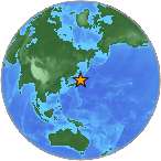 Earthquake location 39.46S, 142.7673W