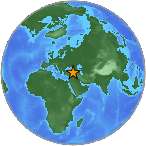 Earthquake location 39.2233S, 40.2636W