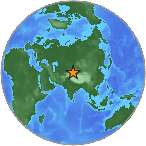 Earthquake location 42.0946S, 81.1774W
