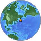 Earthquake location 52.136S, 159.7716W