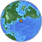 Earthquake location 52.1316S, 170.3741W