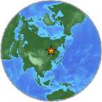 Earthquake location 57.4529S, 120.7933W