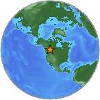 Earthquake location 52.7333S, -114.9441W
