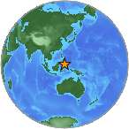 Earthquake location 4.0809S, 122.8125W
