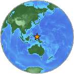 Earthquake location 6.34S, 134.1832W
