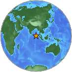 Earthquake location 7.3938S, 91.7771W