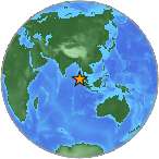 Earthquake location 2.8676S, 95.7975W