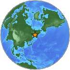Earthquake location 59.8639S, 152.052W