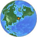 Earthquake location 63.8516S, 155.4346W