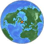 Earthquake location 71.6226S, -11.2399W