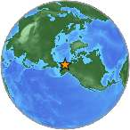 Earthquake location 68.7385S, -147.534W