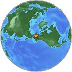 Earthquake location 67.7489S, -162.4295W