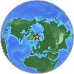 Earthquake location 78.3502S, 8.8801W