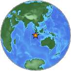 Earthquake location -7.9001S, 102.3771W