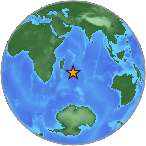 Earthquake location -31.5843S, 58.2233W
