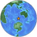 Earthquake location -49.0162S, 106.39W