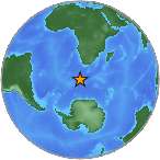 Earthquake location -52.233S, 16.1827W