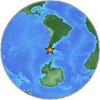 Earthquake location -50.9375S, -72.1305W