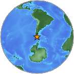 Earthquake location -56.1857S, -72.0573W