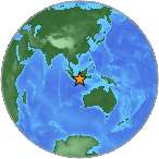 Earthquake location -7.2263S, 110.1648W