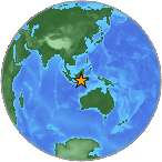 Earthquake location -7.3965S, 114.3418W