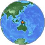 Earthquake location -4.0253S, 133.7828W