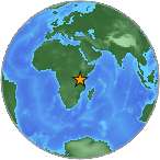 Earthquake location -6.3527S, 32.9846W