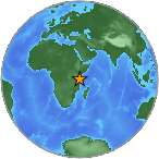 Earthquake location -4.8949S, 38.5362W