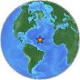 Light earthquake 4.6 mag, northern Mid-Atlantic Ridge