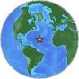 Light earthquake, 4.7 mag was detected near northern Mid-Atlantic Ridge