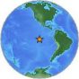Light earthquake, 4.9 mag was detected near central East Pacific Rise