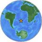 Light earthquake, 4.6 mag has occurred near Tristan da Cunha region