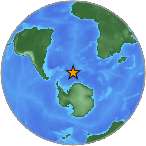 Earthquake location -59.2055S, -17.2326W